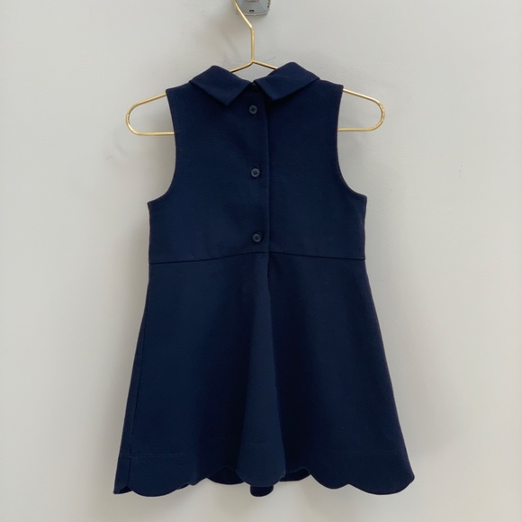 Janie and Jack Scalloped Bow Ponte Dress [18-24M] - Picture 2 of 3